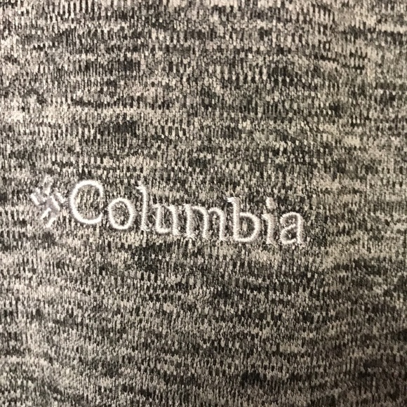 COLUMBIA 1/2 Zip Jacket L Gray Black Like new Athleisure - Picture 4 of 12